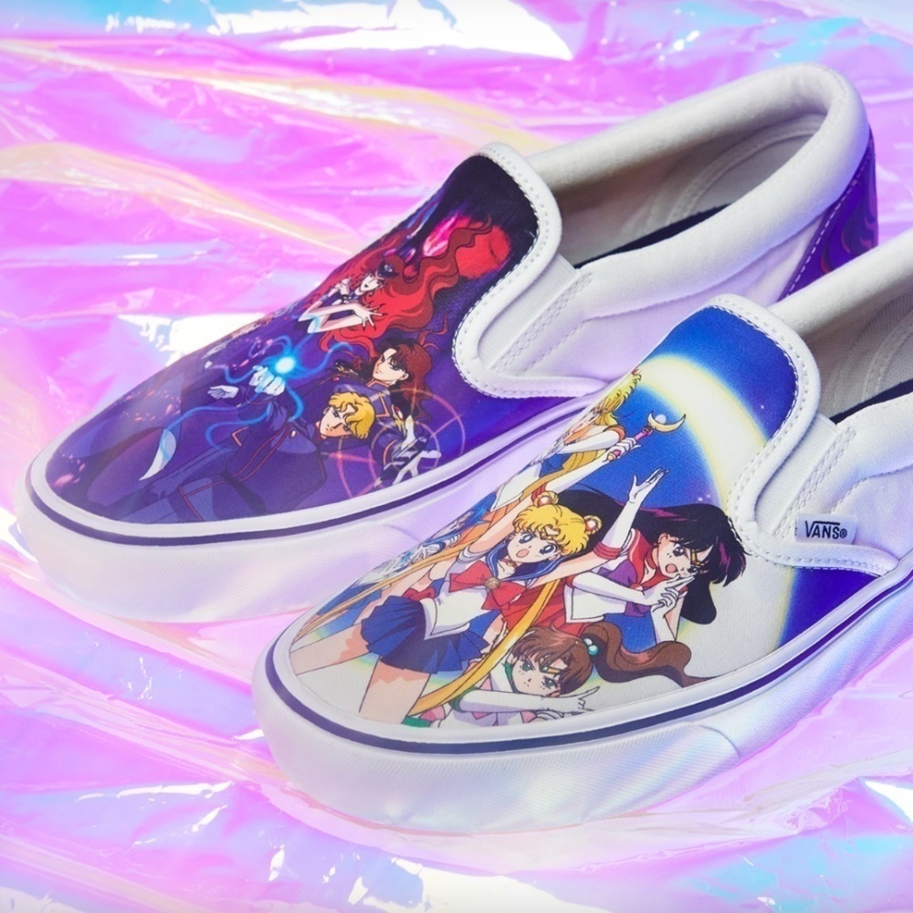 RARE Vans x Sailor Moon ComfyCush Slip-On Women's Size 7